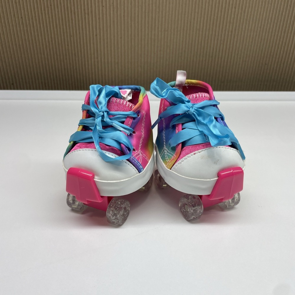 Build A Bear  Shoes BABW High Top Rainbow Sneakers With Blue Laces